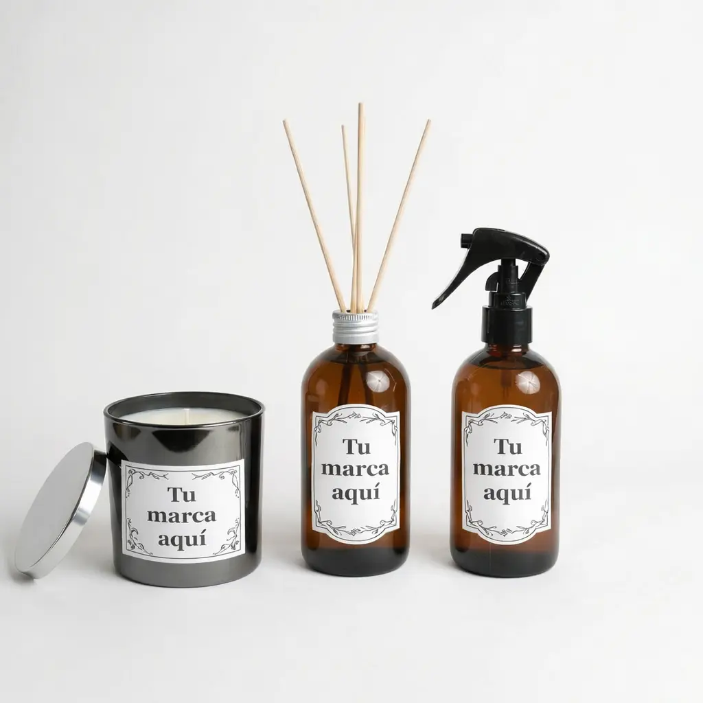 Envases sin etiqueta para marca blanca - Vela de soja mayorista Meliquina Natural